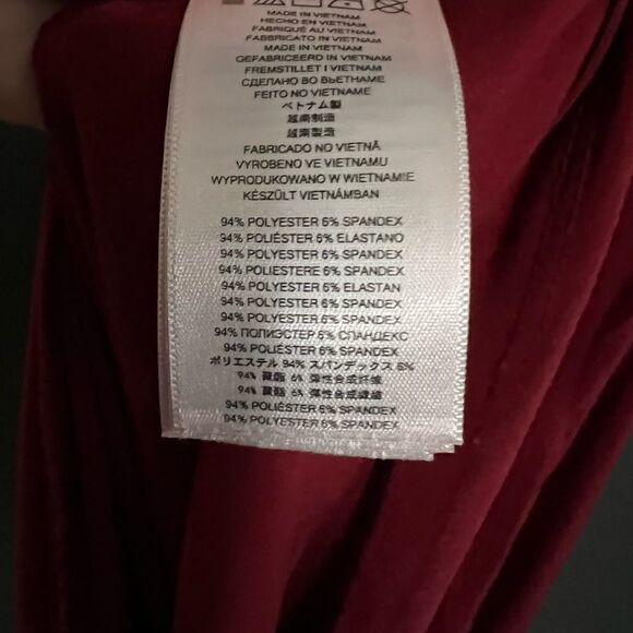 Michael Kors Scrunch Side Long Sleeve Scoop Front Dress Size M - Picture 8 of 8